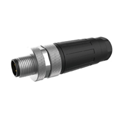 M12 field connection, straight head